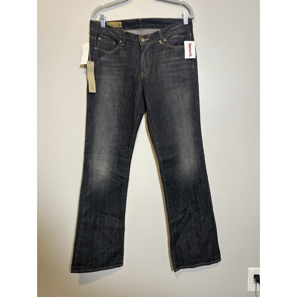 CK39 Calvin Klein Jeans Size 31 Women's Boot Cut Dark Wash Y2K Flare 34x34